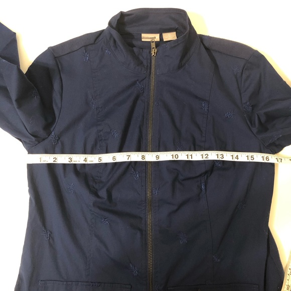 Chico’s Zip up long sleeve Jacket Blue S - Picture 3 of 8